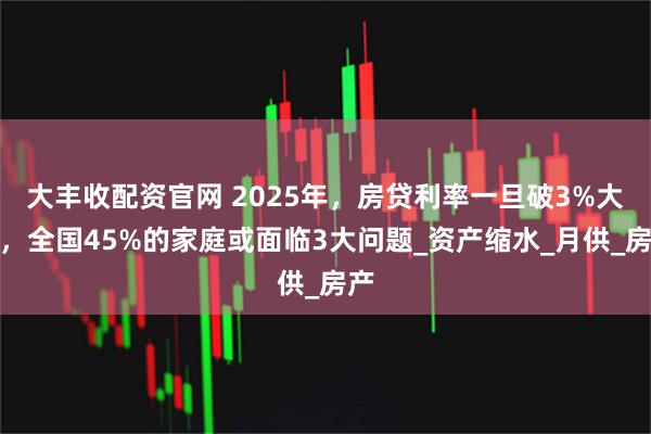 大丰收配资官网 2025年，房贷利率一旦破3%大关，全国45%的家庭或面临3大问题_资产缩水_月供_房产