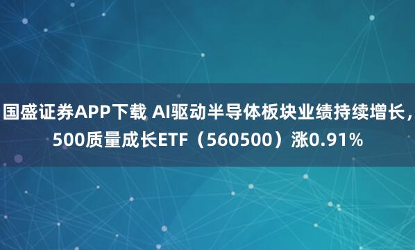 国盛证券APP下载 AI驱动半导体板块业绩持续增长，500质量成长ETF（560500）涨0.91%